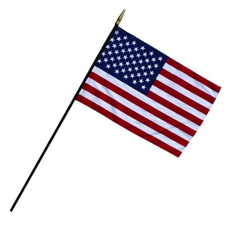 FLAGZONE Heritage U.S. Classroom Flag, 24 x 36in. Flag, 7/16 x 48in. Staff 1049344